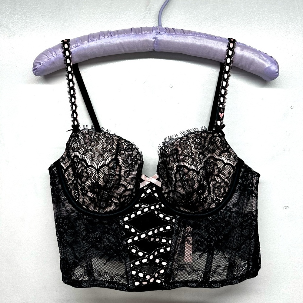 Lightly-Lined Heritage Ribbon Slot Bra Top